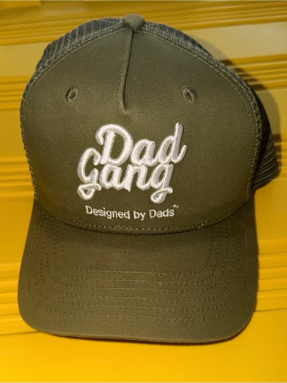 Dad Gang Olive Trucker Hat Size XL Men’s